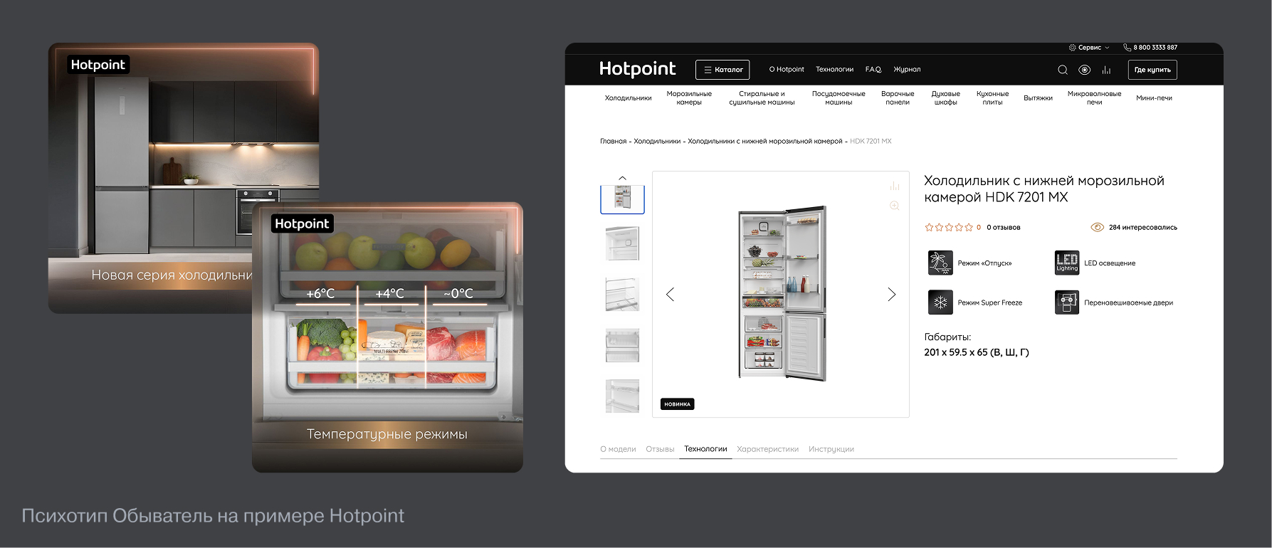 Психотип Обыватель на примере Hotpoint